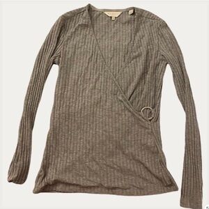 Ted Baker Gray Long Sleeve Top